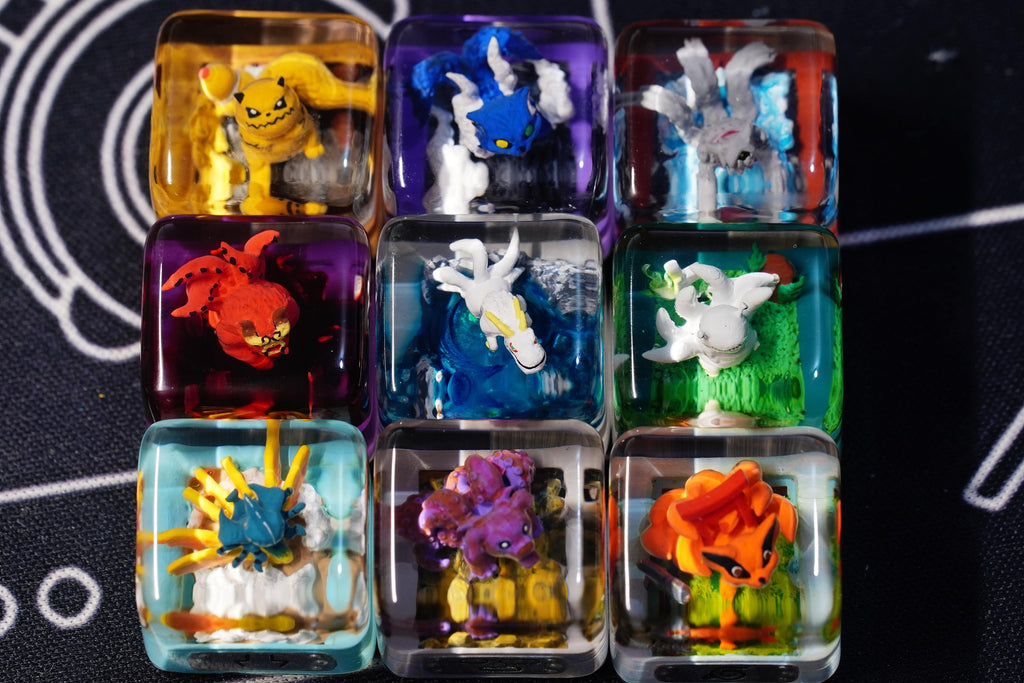 Ninja Keycap, Beast Keycap,Anime Keycap, Resin Keycap, Custom Keycaps, ESC Keycap,Keycap Set, Handmade Keycap, Cube keycap