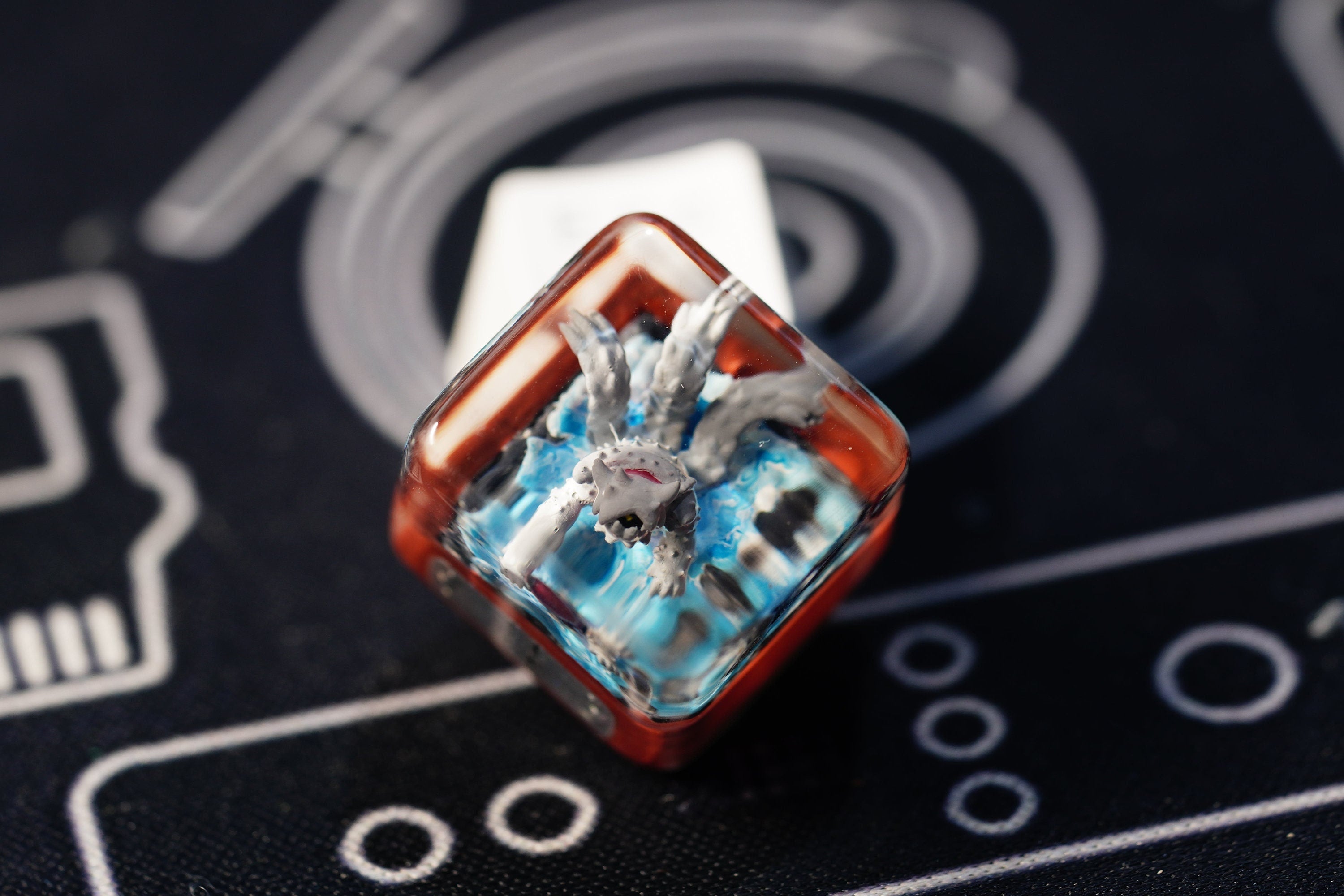 Ninja Keycap, Beast Keycap,Anime Keycap, Resin Keycap, Custom Keycaps, ESC Keycap,Keycap Set, Handmade Keycap, Cube keycap