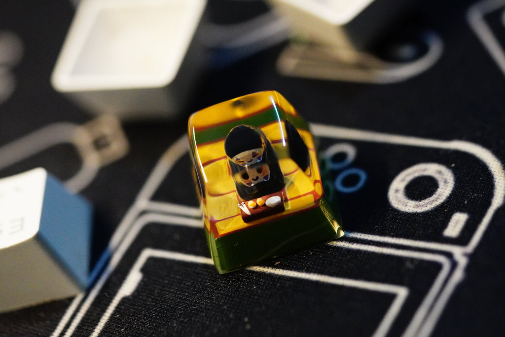 N.o Fa.c.e Keycap, Cube Artisan Keycap, ESC keycap, Gifts for, Birthday, Christmas gift, Gift for Brother, wedding gift, spec