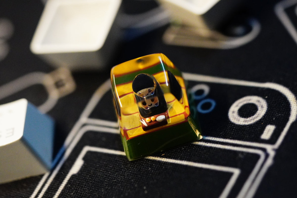 N.o Fa.c.e Keycap, Cube Artisan Keycap, ESC keycap, Gifts for, Birthday, Christmas gift, Gift for Brother, wedding gift, spec