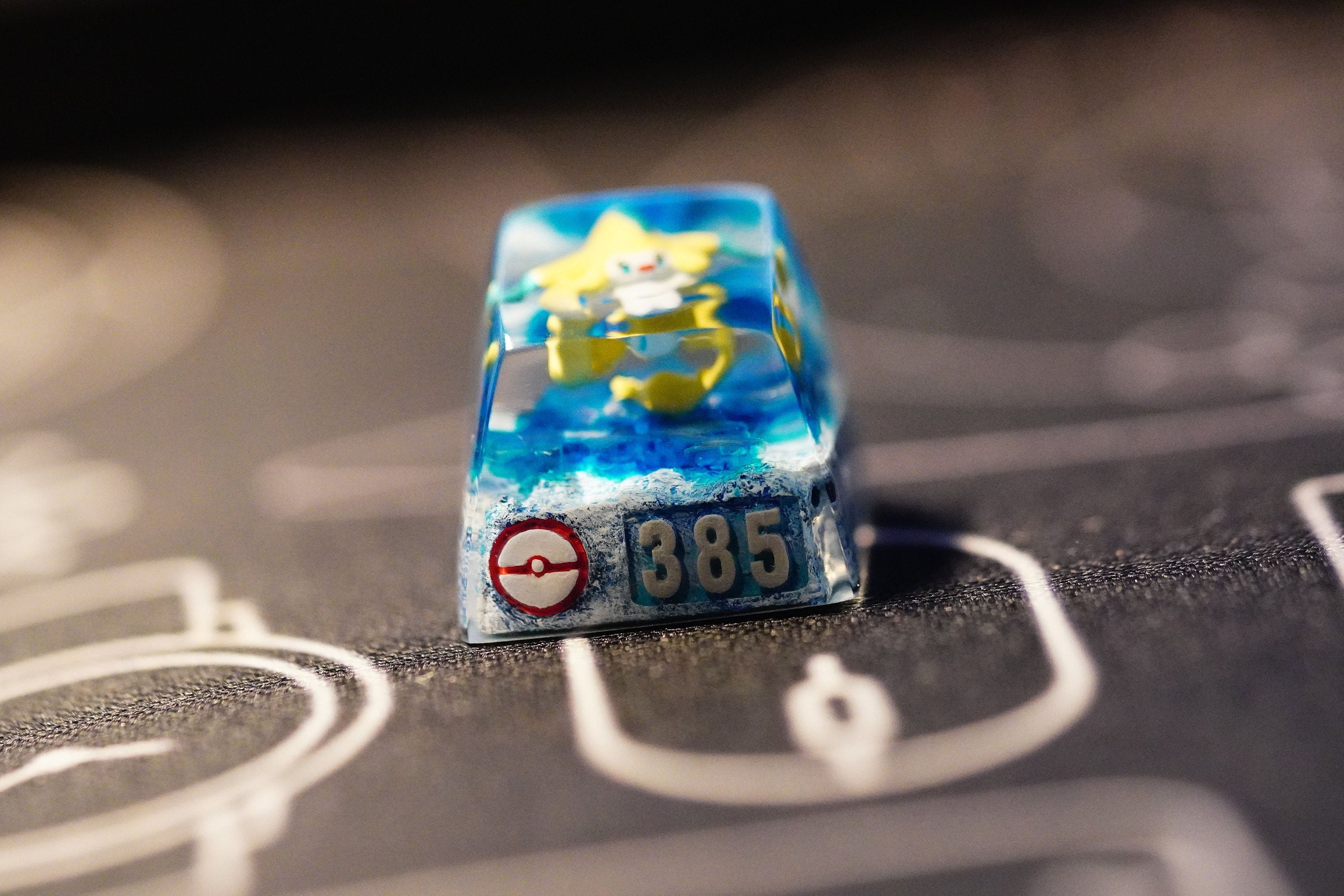 Jir.ac.h.i keycap, Custom po.ke.m.on keycap, handmade keycaps, Artisan keycap, Cherry mx keycaps, Mechanical Gaming Keyboard,