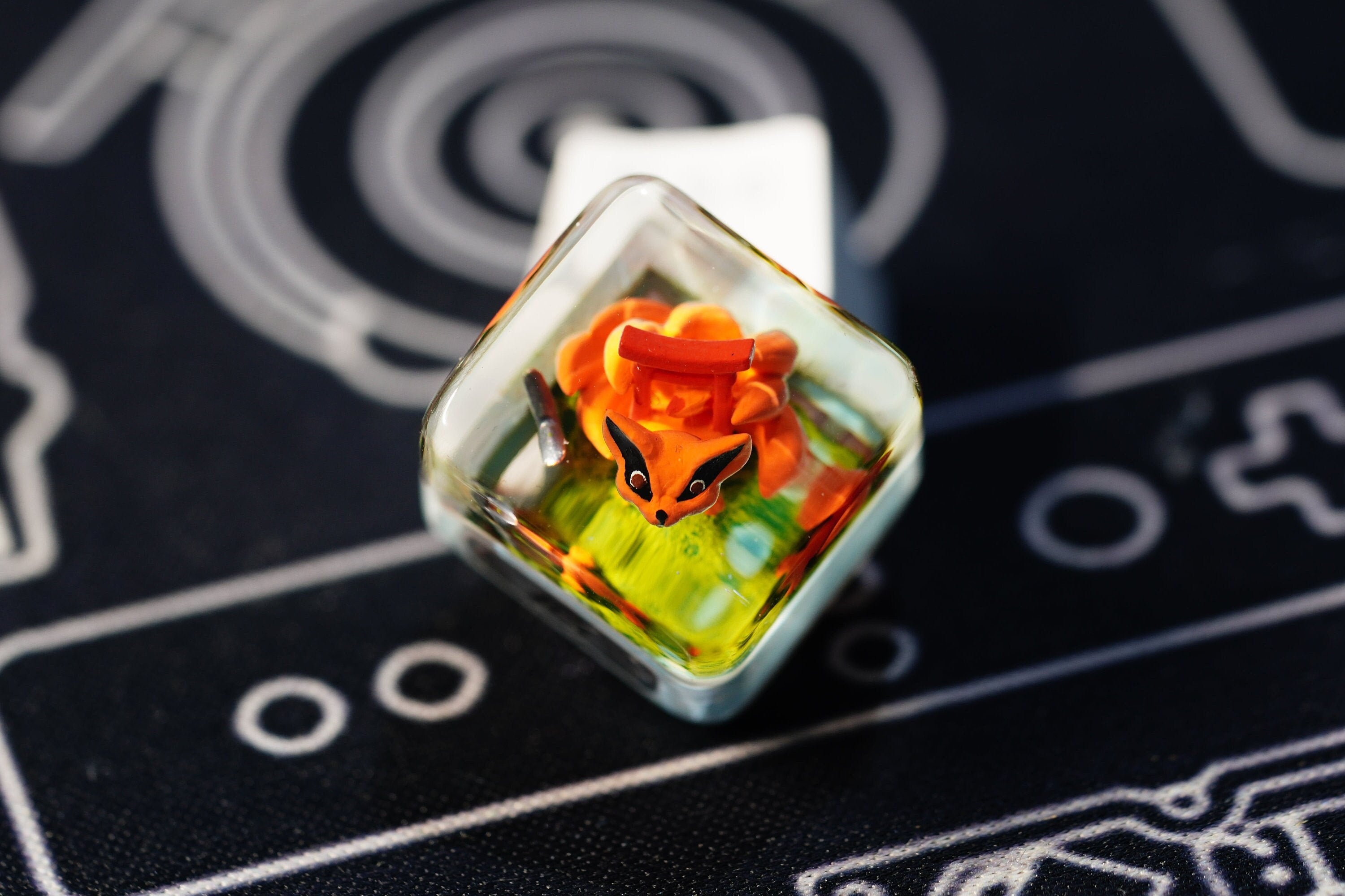 Ninja Keycap, Beast Keycap,Anime Keycap, Resin Keycap, Custom Keycaps, ESC Keycap,Keycap Set, Handmade Keycap, Cube keycap