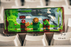 2.25U Super mushroom Spacebar keycap, saving princess keycap SA and Dom profile, party keycaps, ESC Keycap,  Gifts for him, g