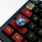 Interstellar Diamond DOM keycap,Interstellar Resin Keycap,  Gravity in Interstellar Space, Galaxy keycap, Astronaut resin key