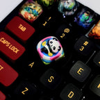 Gift Keyboard,Gift Keycap,keycap for epoxy,custom resin keyboard,mechanical keycap,DOM Profile Keycap,pandas keycaps,handmade