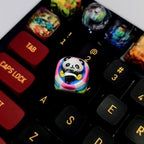 Gift Keyboard,Gift Keycap,keycap for epoxy,custom resin keyboard,mechanical keycap,DOM Profile Keycap,pandas keycaps,handmade