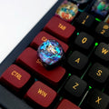 Interstellar Diamond DOM keycap,Interstellar Resin Keycap,  Gravity in Interstellar Space, Galaxy keycap, Astronaut resin key
