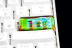 2.25U Super mushroom Spacebar keycap, saving princess keycap SA and Dom profile, party keycaps, ESC Keycap,  Gifts for him, g