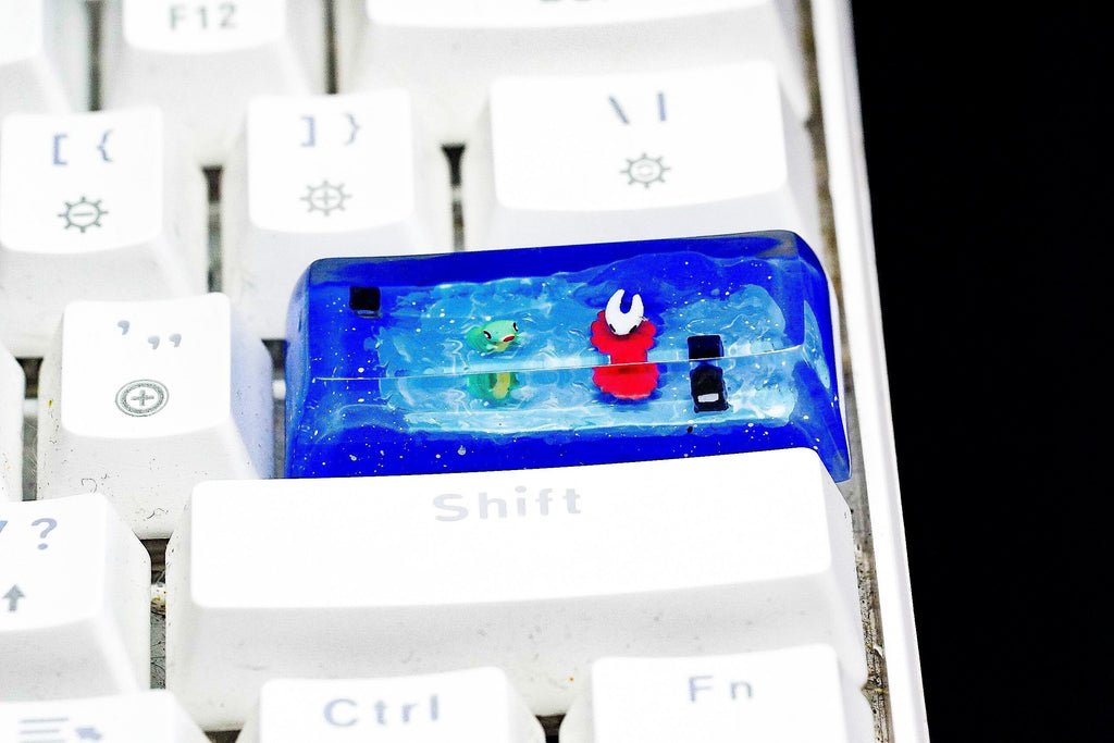 Enter 2.25U, Ho.ll.0w Knight and H0rnet Greenpath inspired spacebar keycap for mechanical keyboard,custom gaming keyboard, ho