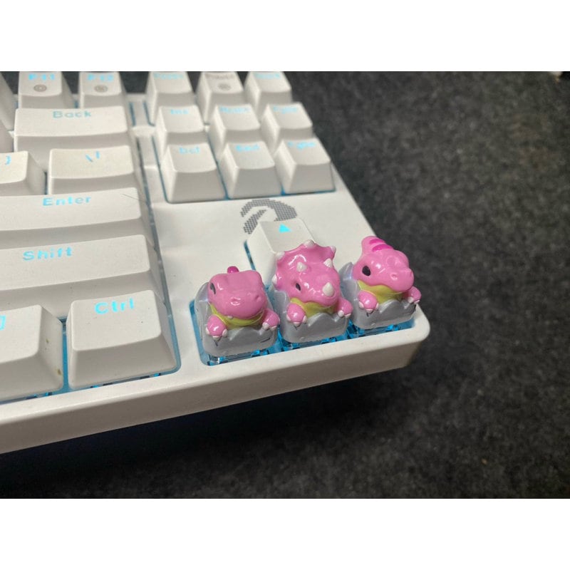 Dino Dinosaur Keycap: Roar into Your Keyboard, cute keycap, gift for friends, 3d hiko key, new year gift