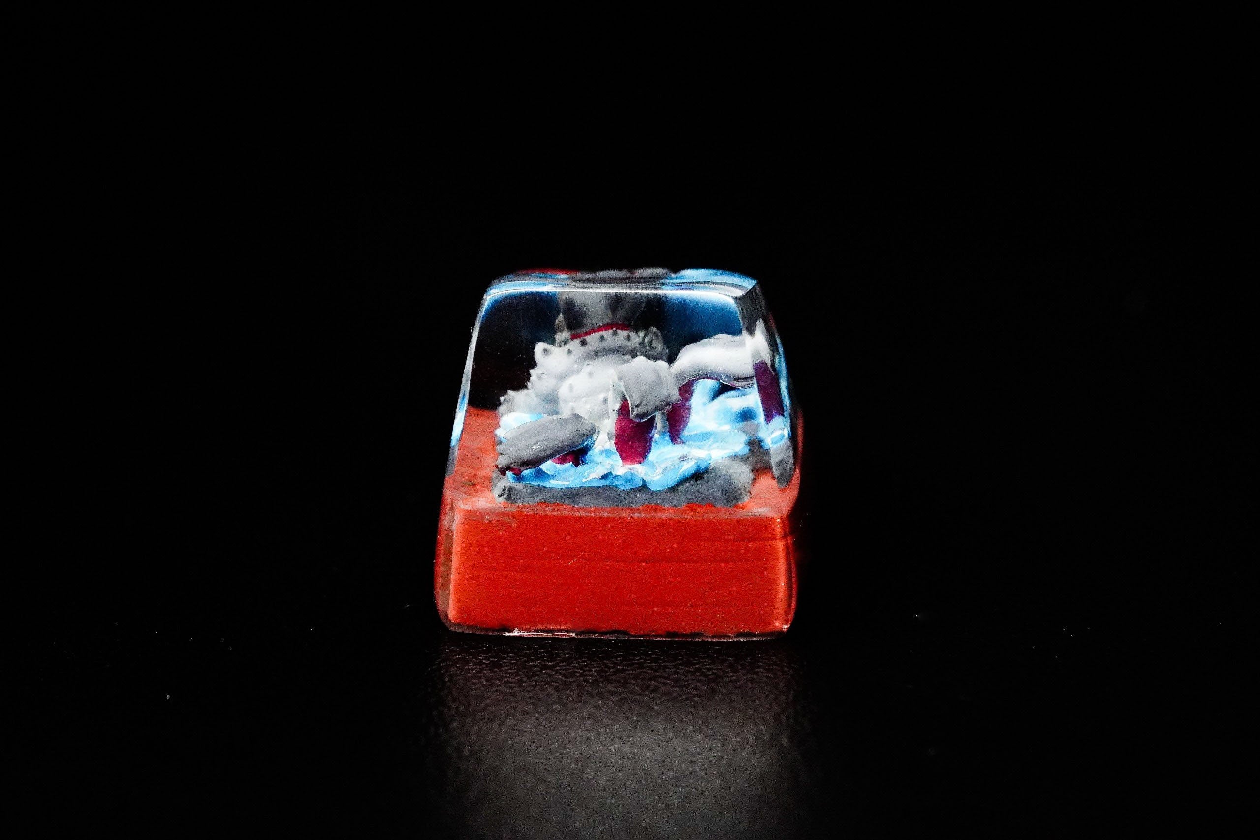 Ninja Keycap, Beast Keycap,Anime Keycap, Resin Keycap, Custom Keycaps, ESC Keycap,Keycap Set, Handmade Keycap, Cube keycap