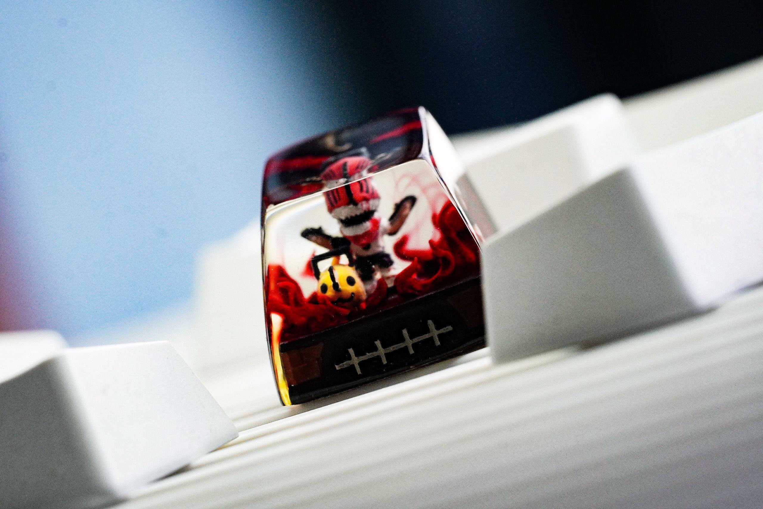 C.ha.insaw Dog keycap, Po.ch.ita keycap, D.e.nji keycap, Valentine gift, Gift for him, Artisan keycap, Anime keycap, cute key