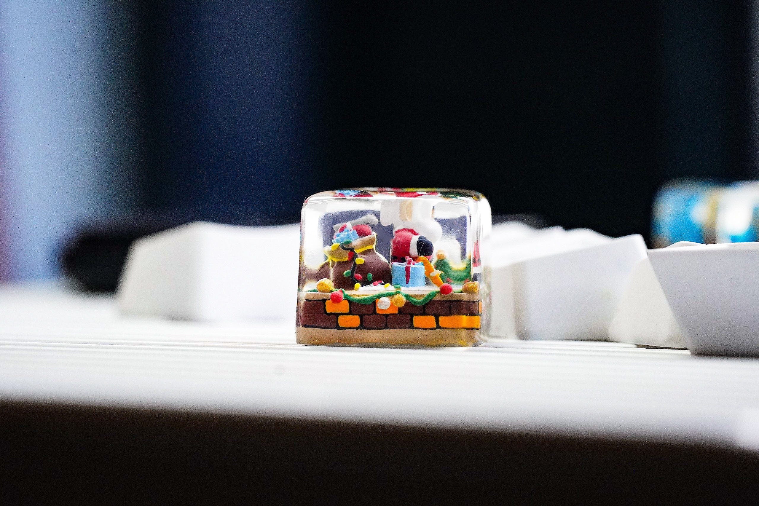 Santa Claus keycap, Christmas tree keycap, Snowman keycap, Christmas gift, Gift for him, Artisan keycap, Xmas Keycap, Noel ke