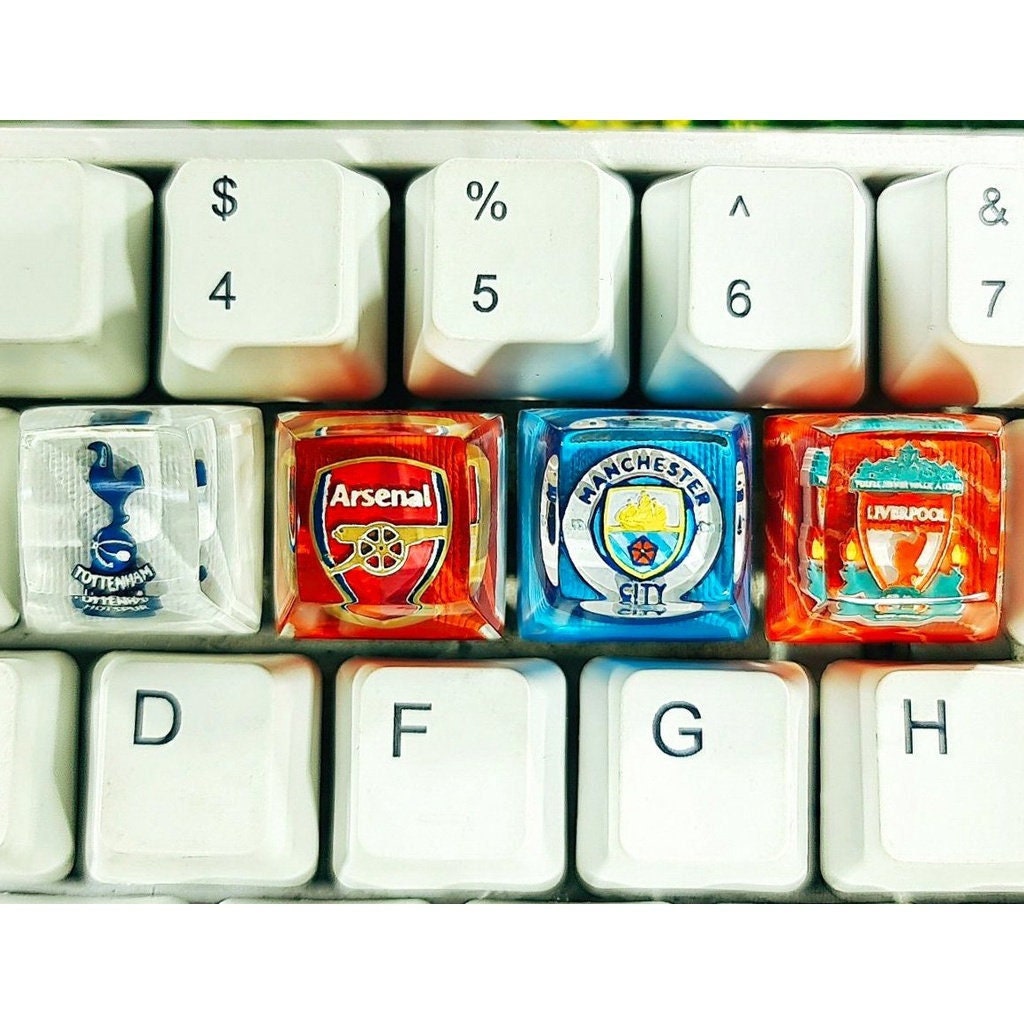 Cherry mx keycap, Logo Keycaps SA, Manchester United keycap, MU keycap, Elevate Your Keyboard with Artistry and Style