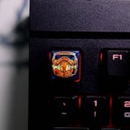 Cherry mx keycap, Logo Keycaps SA, Manchester United keycap, MU keycap, Elevate Your Keyboard with Artistry and Style