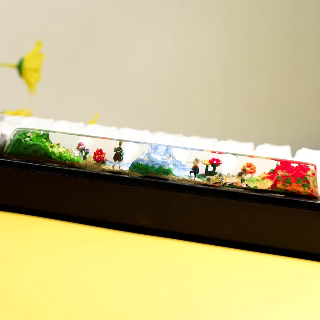 Artisan Keycap, anime keycap, Custom 6.25U spacebar, SA spacebar keycap, Resin Artisan Keycap Handmade, Gift ideas