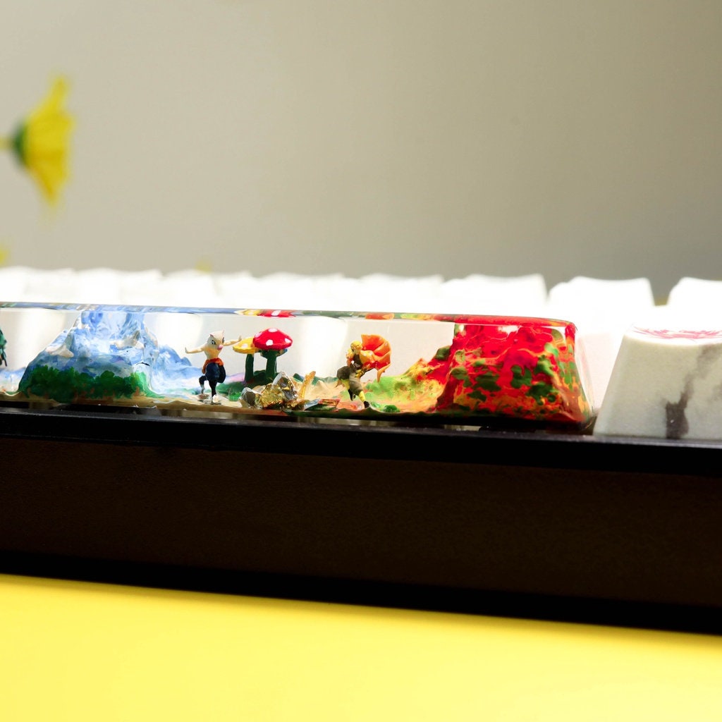 Artisan Keycap, anime keycap, Custom 6.25U spacebar, SA spacebar keycap, Resin Artisan Keycap Handmade, Gift ideas