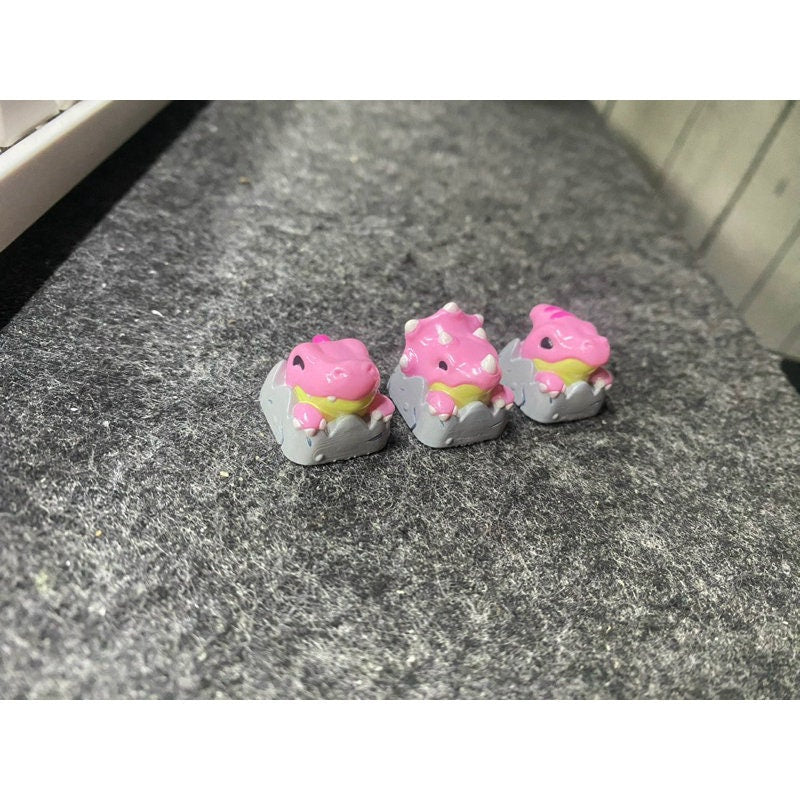 Dino Dinosaur Keycap: Roar into Your Keyboard, cute keycap, gift for friends, 3d hiko key, new year gift