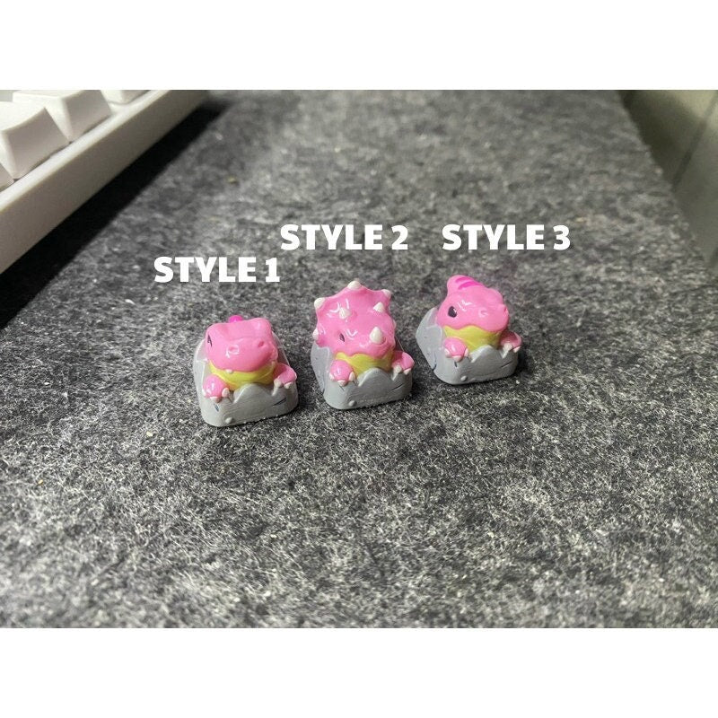 Dino Dinosaur Keycap: Roar into Your Keyboard, cute keycap, gift for friends, 3d hiko key, new year gift