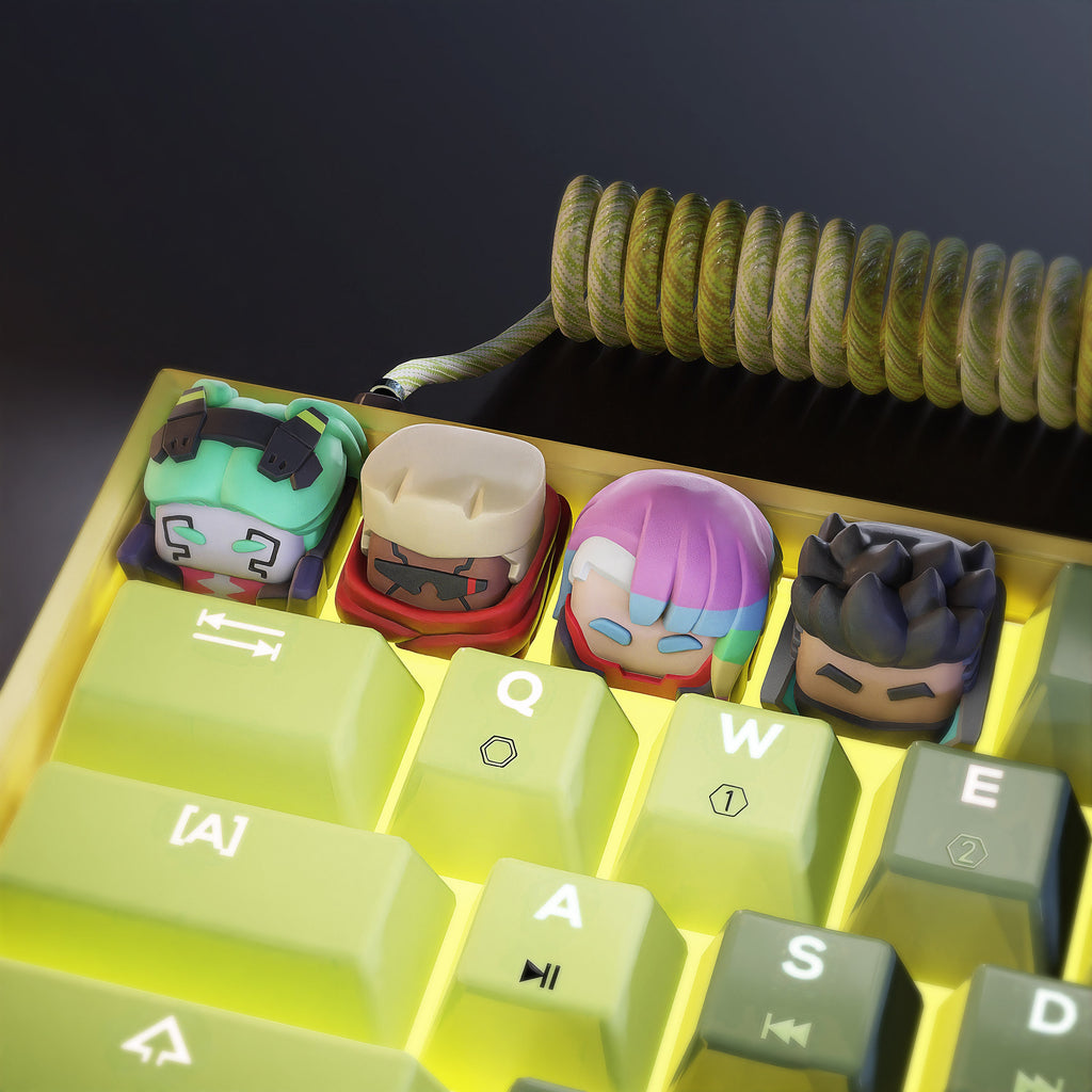 Cyberpunk Keycaps - Elevate Your Keyboard to a Futuristic Dystopia - EDGERUNNERS KEYCAPS