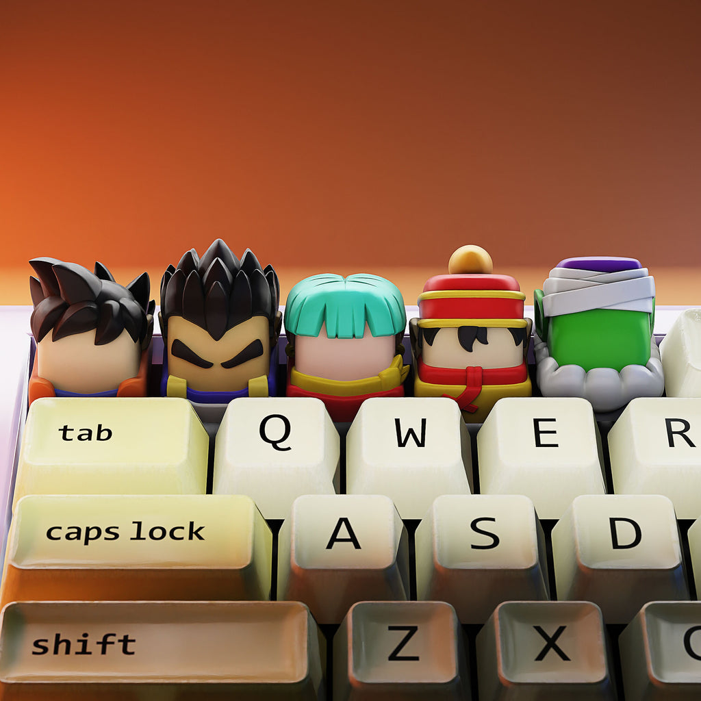 Handmade Dr.ag.on 7 Stars Keycaps, Keycap Anime, Anime Keycap, Anime Keycap for Mechanical Keycap, Gifts
