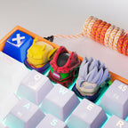Handmade Dr.ag.on 7 Stars Keycaps, Keycap Anime, Anime Keycap, Anime Keycap for Mechanical Keycap, Gifts