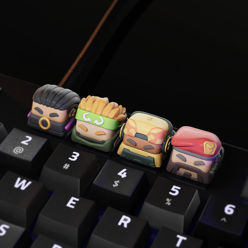 Valorant-Inspired Artisan Keycap: Elevate Your Gaming Setup - Gaming keycap - professional gamers gift - gift for your boyfri