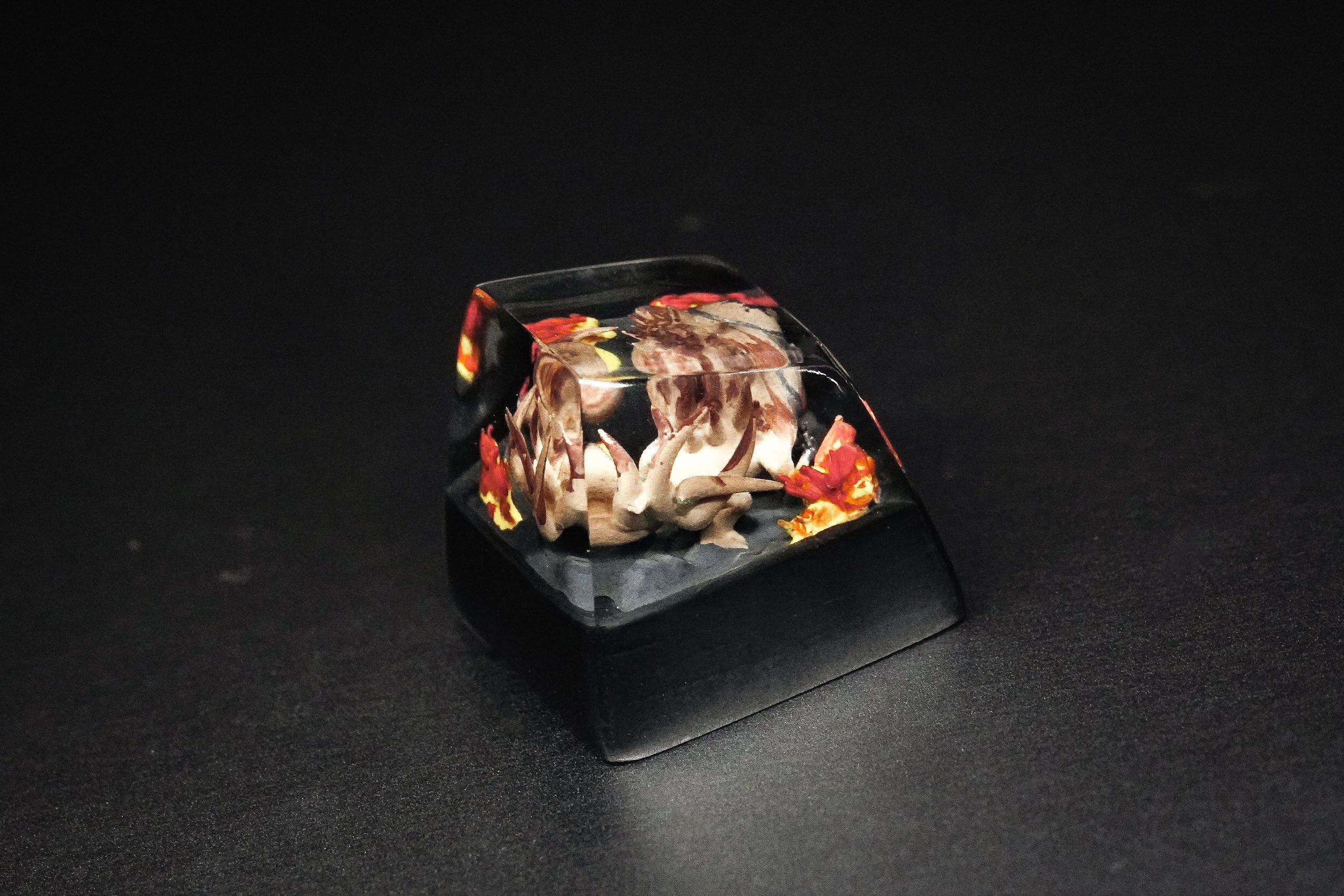 Ninja Keycap, Beast Keycap,Anime Keycap, Resin Keycap, Custom Keycaps, ESC Keycap,Keycap Set, Handmade Keycap, Cube keycap