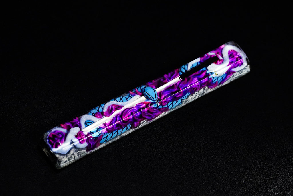 Ninja keycap, artisan spacebar keycap, snake spacebar keycap, 6.25U artisan spacebar, Keycap Set, Handmade Keycap, SA Keycap