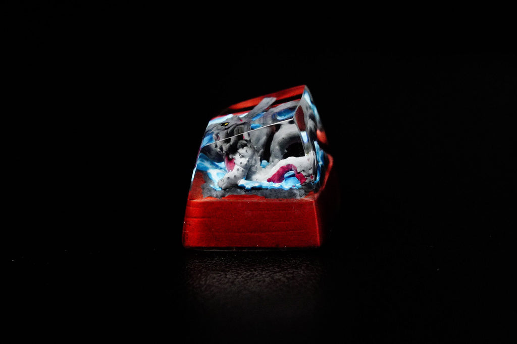 Ninja Keycap, Beast Keycap,Anime Keycap, Resin Keycap, Custom Keycaps, ESC Keycap,Keycap Set, Handmade Keycap, Cube keycap