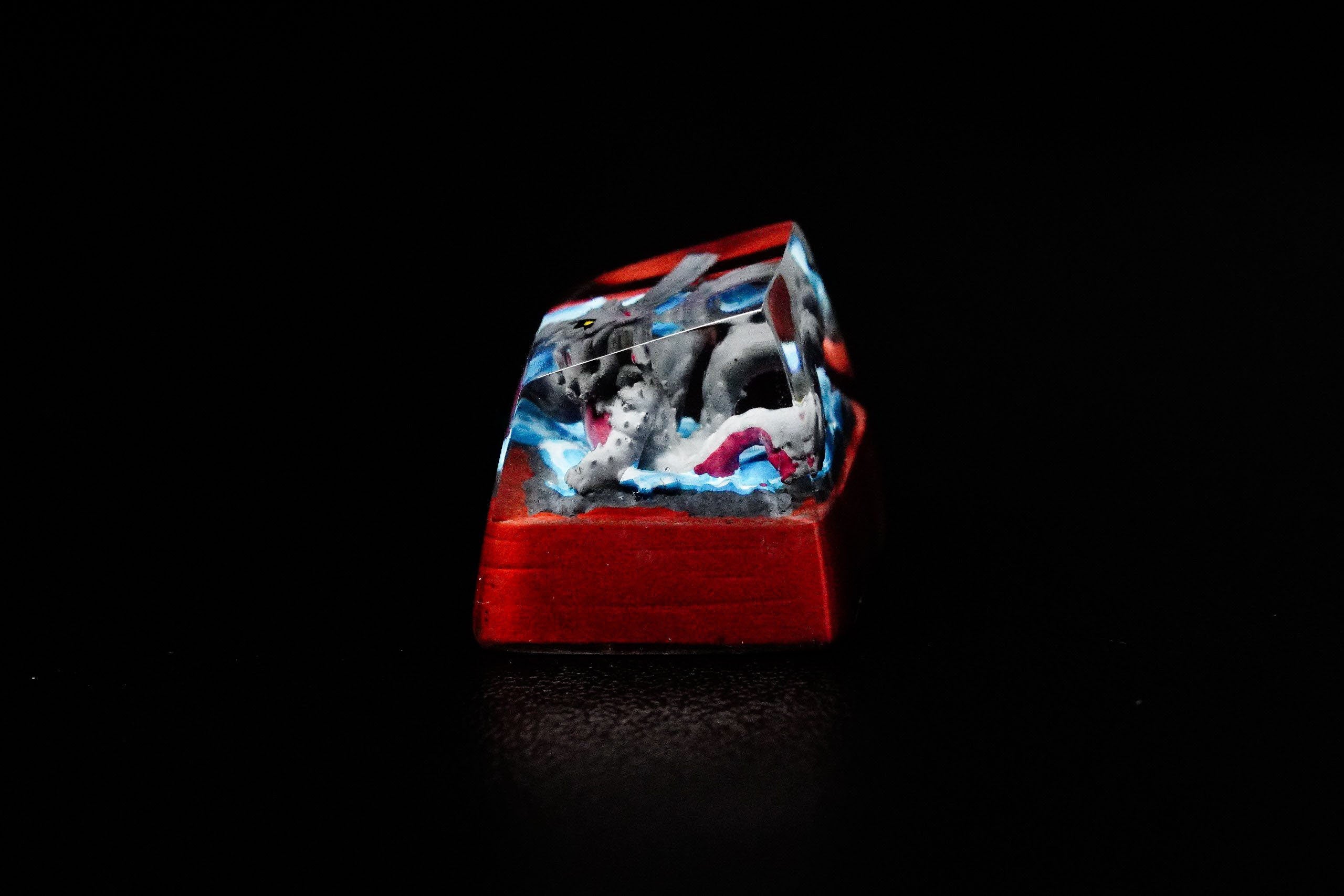 Ninja Keycap, Beast Keycap,Anime Keycap, Resin Keycap, Custom Keycaps, ESC Keycap,Keycap Set, Handmade Keycap, Cube keycap