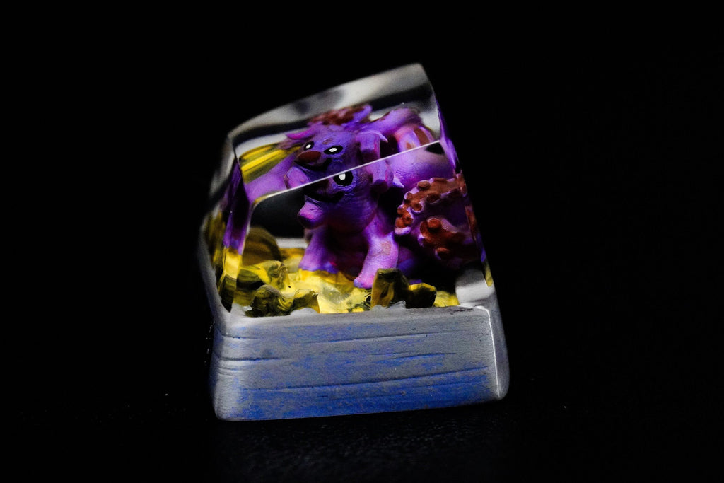 Ninja Keycap, Beast Keycap,Anime Keycap, Resin Keycap, Custom Keycaps, ESC Keycap,Keycap Set, Handmade Keycap, Cube keycap