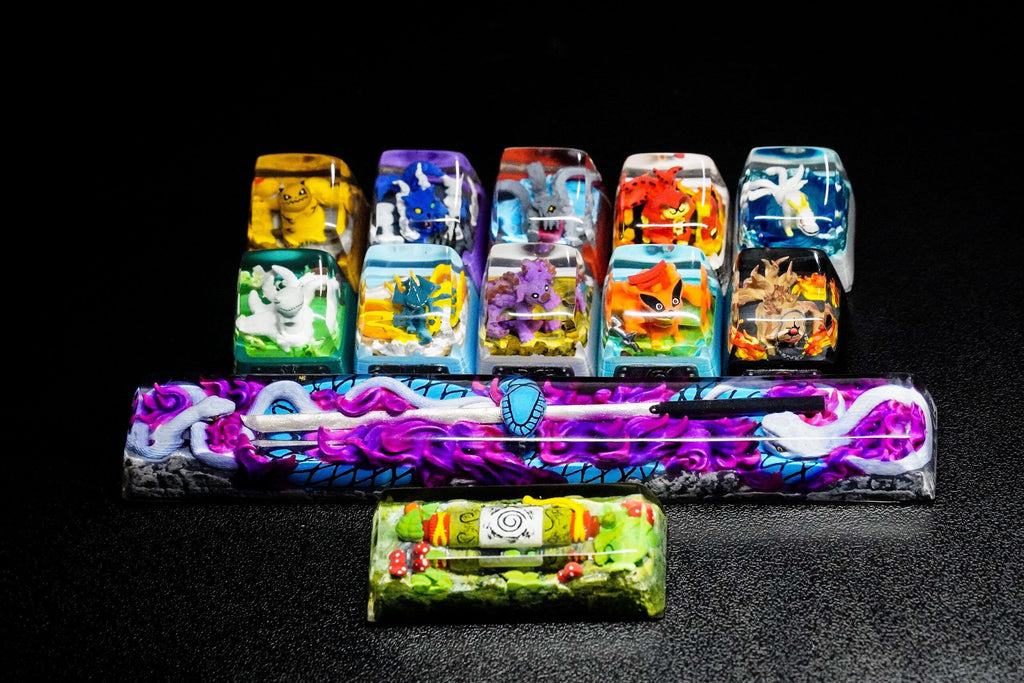Ninja Keycap, Beast Keycap,Anime Keycap, Resin Keycap, Custom Keycaps, ESC Keycap,Keycap Set, Handmade Keycap, Cube keycap