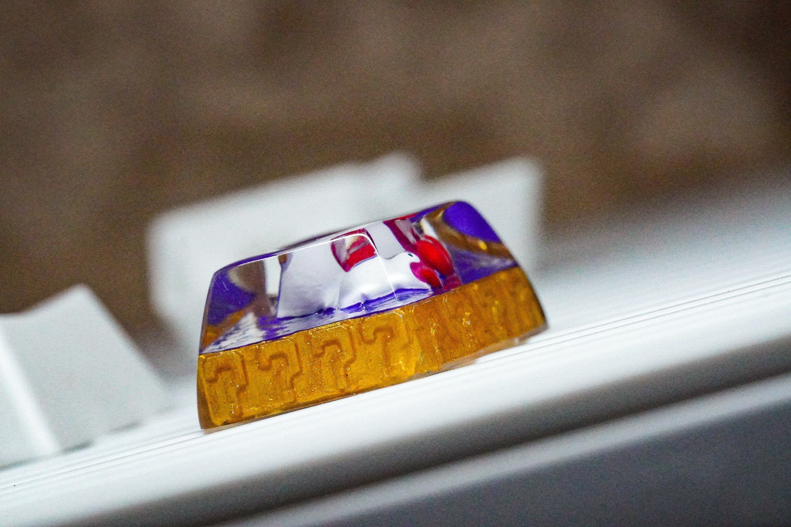 Super hero mushroom 1.25U Keycap, Artisan 1.25U keycap,artisan ctrl keycap, A Gaming Icon for Mechanical Keyboard, gift for a