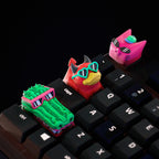 Pets keycap, wonderful keycap, gift for animal lover, cat lover keycap, dog lover keycaps, animal keycaps, enter artisan keyc