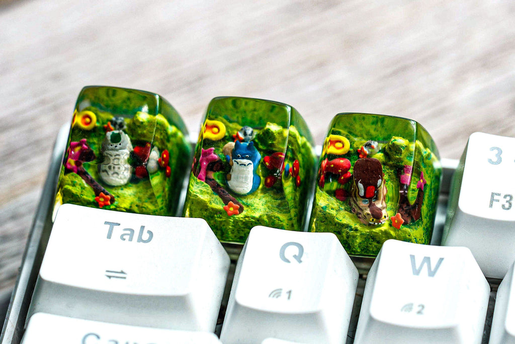 Family Anime Keycap, Custom Keycaps, Artisan Keycap, Artisan Keycap Cute, Artisan Keycap Anime, Cute Keycap, Handmade Keycap