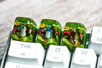 Family Anime Keycap, Custom Keycaps, Artisan Keycap, Artisan Keycap Cute, Artisan Keycap Anime, Cute Keycap, Handmade Keycap
