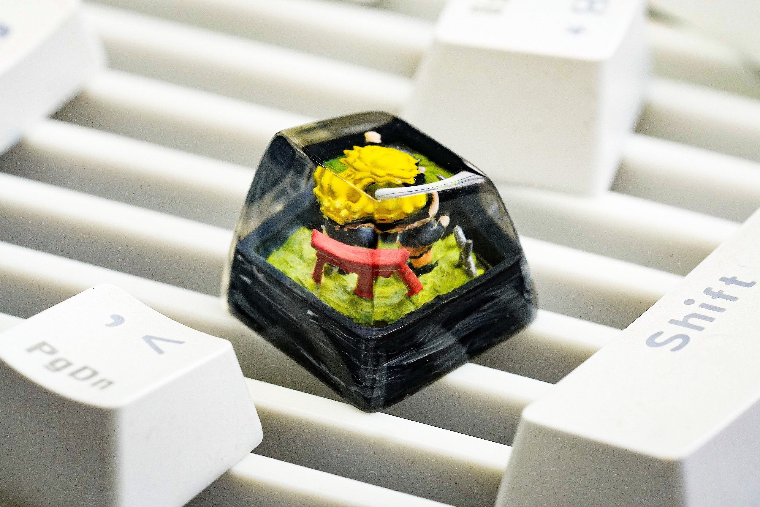 Anime artisan keycap, Anime Keycaps, Anime keycaps SA profile, anime keycaps wasd, Anime resin keycaps, Back to school gifts