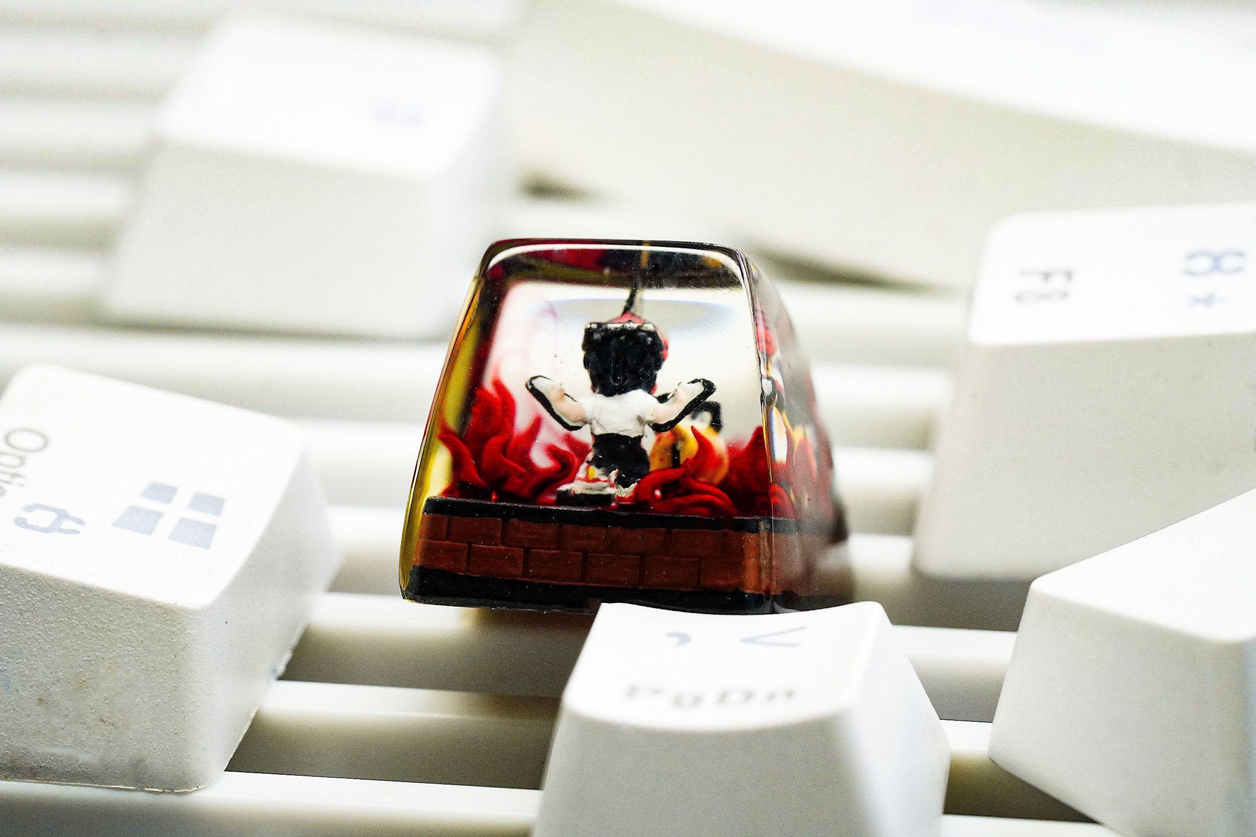 C.ha.insaw Dog keycap, Po.ch.ita keycap, D.e.nji keycap, Valentine gift, Gift for him, Artisan keycap, Anime keycap, cute key