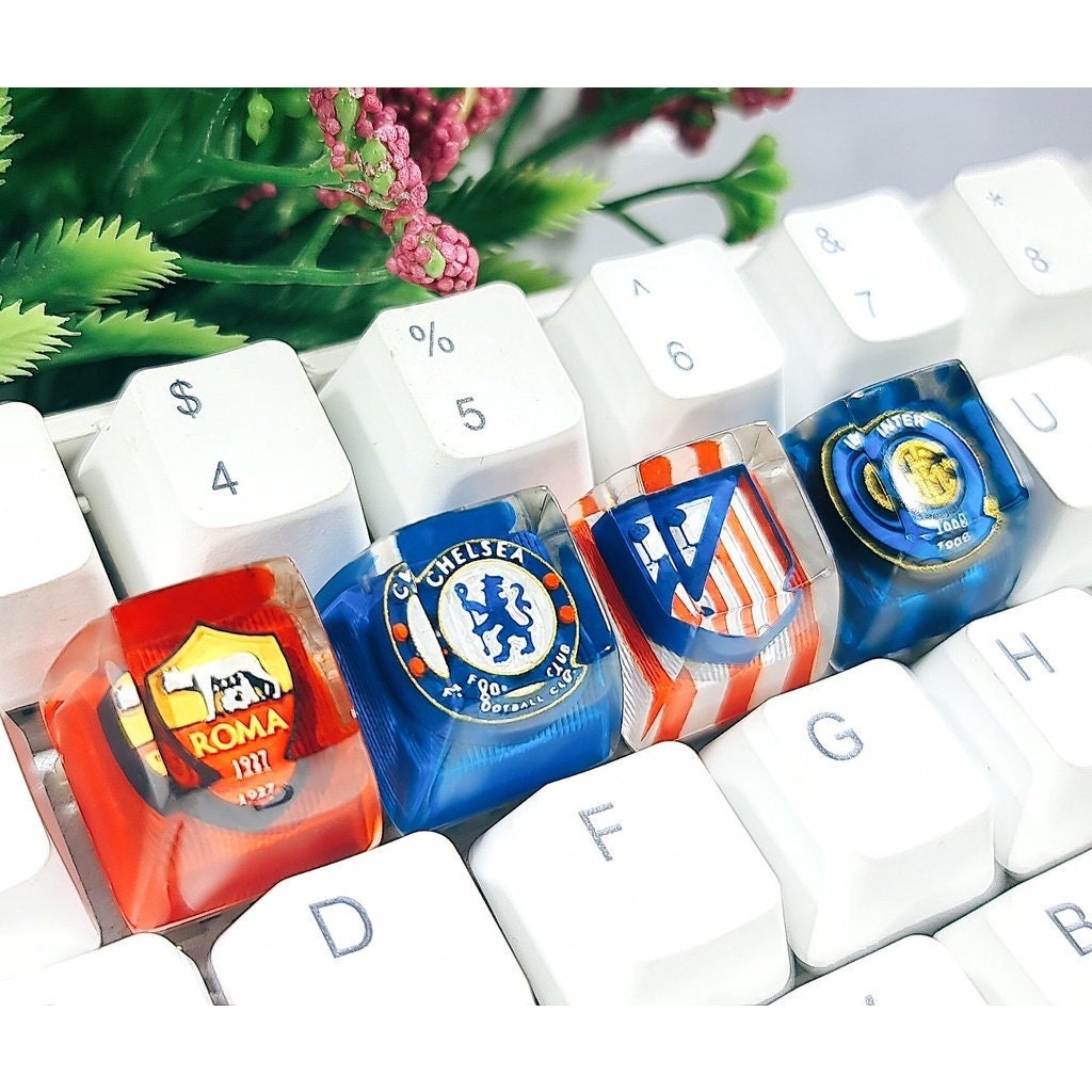 Cherry mx keycap, Logo Keycaps SA, Manchester United keycap, MU keycap, Elevate Your Keyboard with Artistry and Style