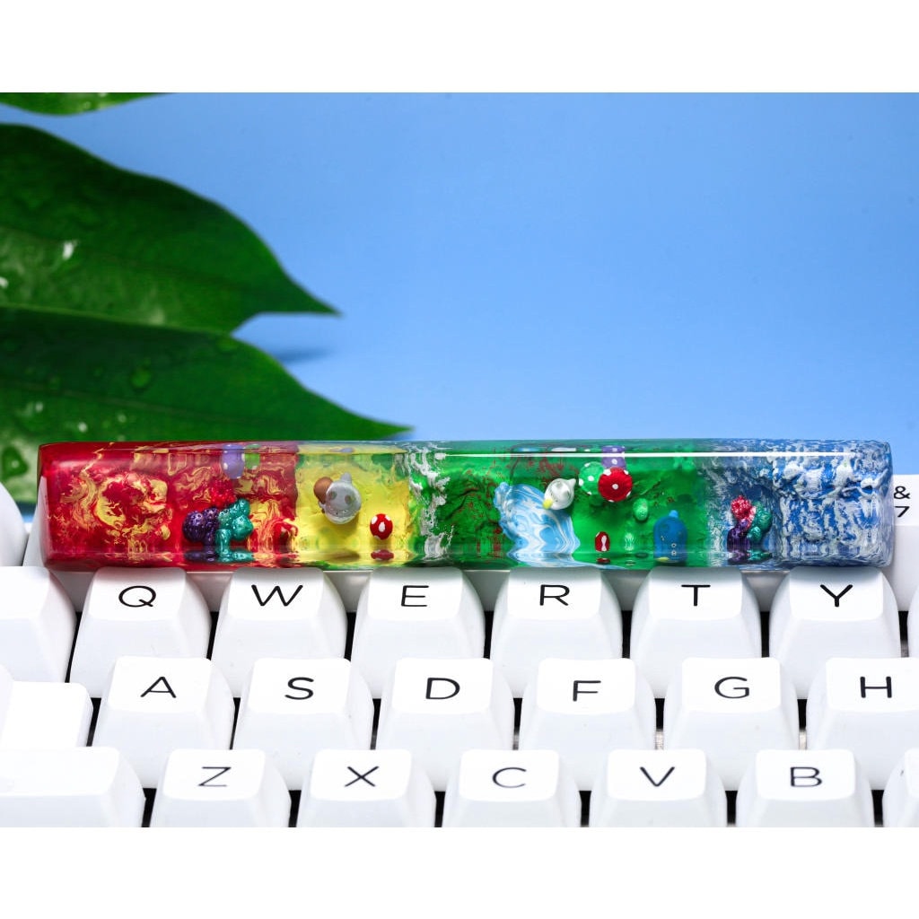 6.25U Anime Keycap, Custom Keycaps, Artisan Keycap, Artisan Keycap Cute, Artisan Keycap Anime, Cute Keycap, Handmade Keycap