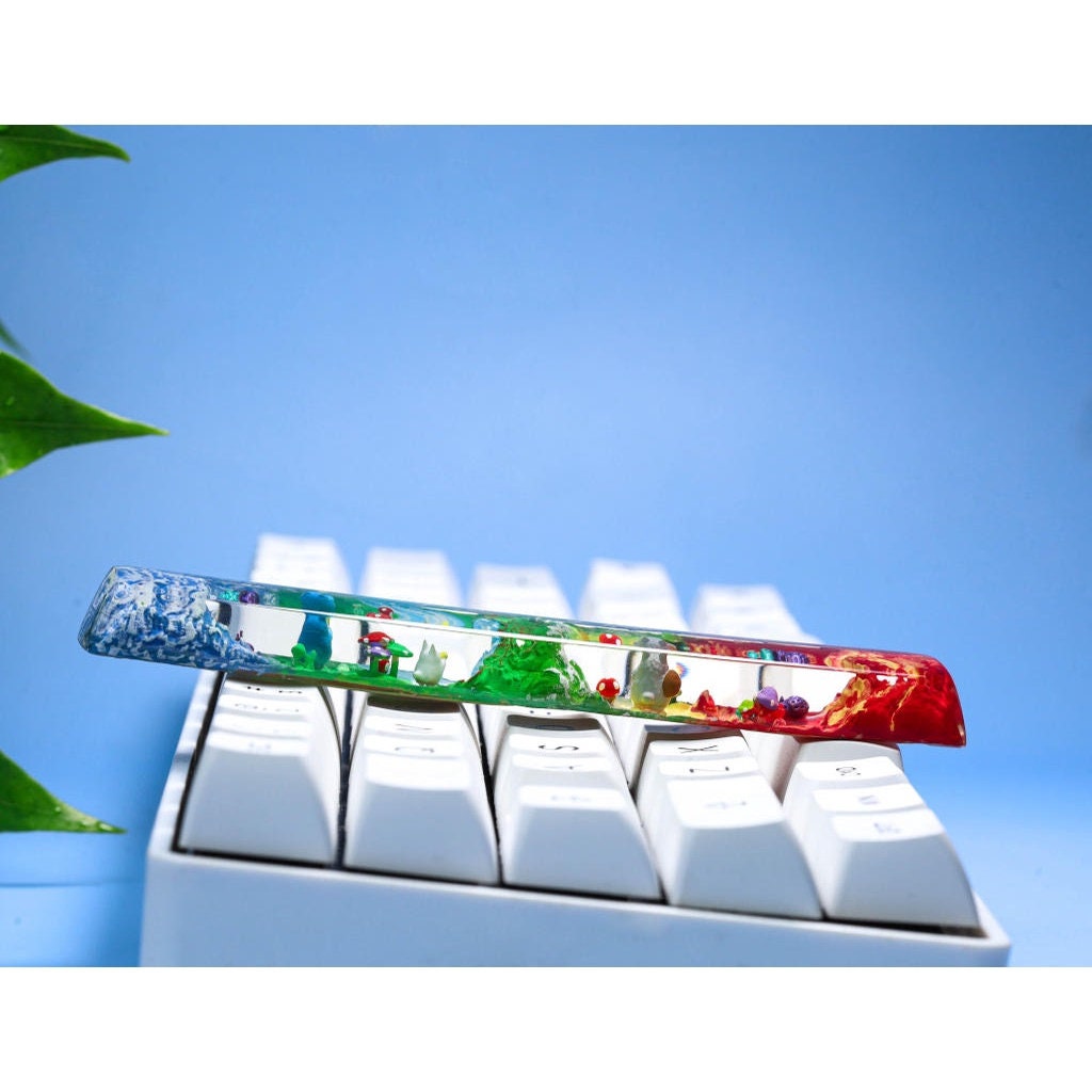 6.25U Anime Keycap, Custom Keycaps, Artisan Keycap, Artisan Keycap Cute, Artisan Keycap Anime, Cute Keycap, Handmade Keycap