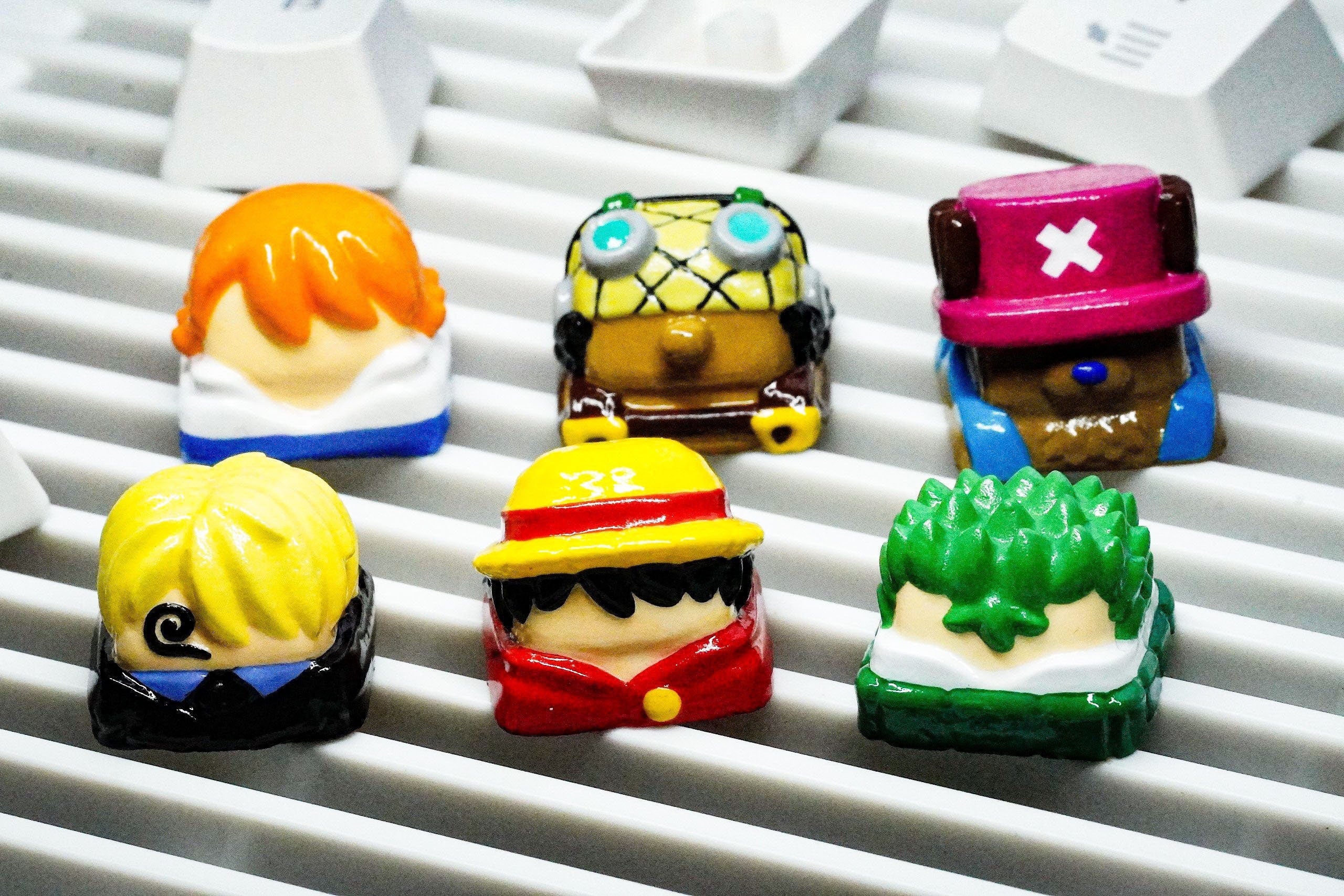 Handmade private crew anime Resin Keycaps | Mechanical Keyboard Keycaps | Keycaps Artisan | Keycaps set | Keycaps anime | Key