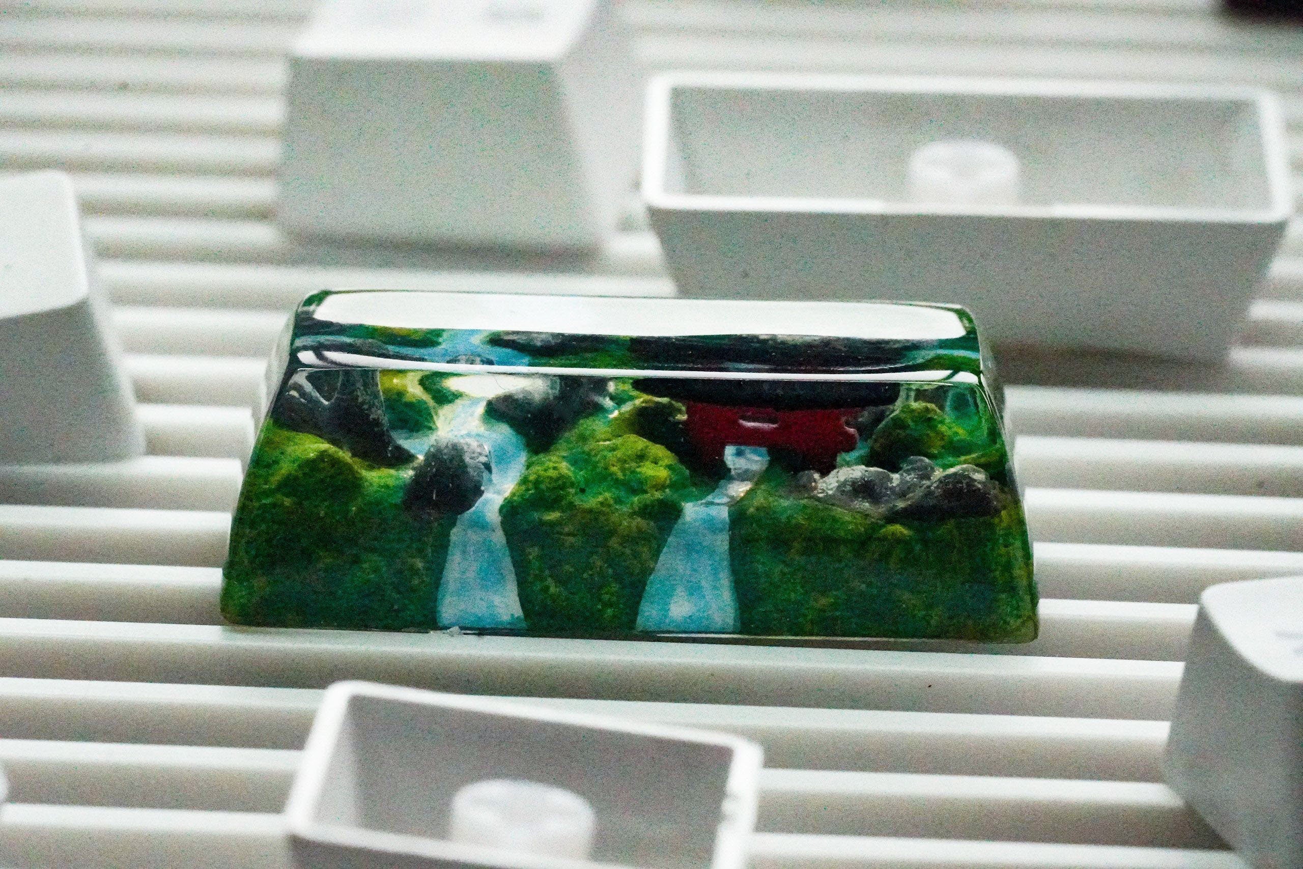 Torri Gate Spring, Artisan Keycap, Custom  2.25U, 2U SA keycap, Keycap set,, Custom Keycap, Keycap, Enter keycap, spacebar ke