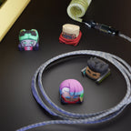 Cyberpunk Keycaps - Elevate Your Keyboard to a Futuristic Dystopia - EDGERUNNERS KEYCAPS