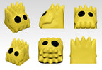 skull si.mp.so.ns keycap, family keycap, christmas keycaps, new year keycap, gift for family, gift for boyfriends, artisan ke