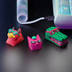 Pets keycap, wonderful keycap, gift for animal lover, cat lover keycap, dog lover keycaps, animal keycaps, enter artisan keyc
