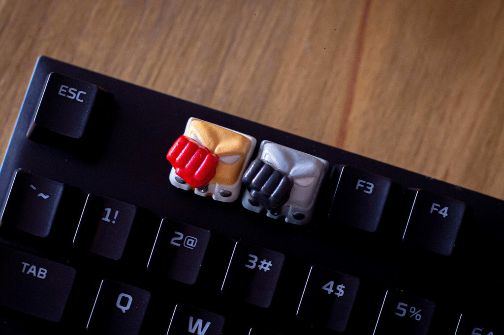 one pun.ch man keycap, anime keycaps, manga keycap, sai.tama keycap,robot keycap, genos keycap, japan keycap,gift for christm