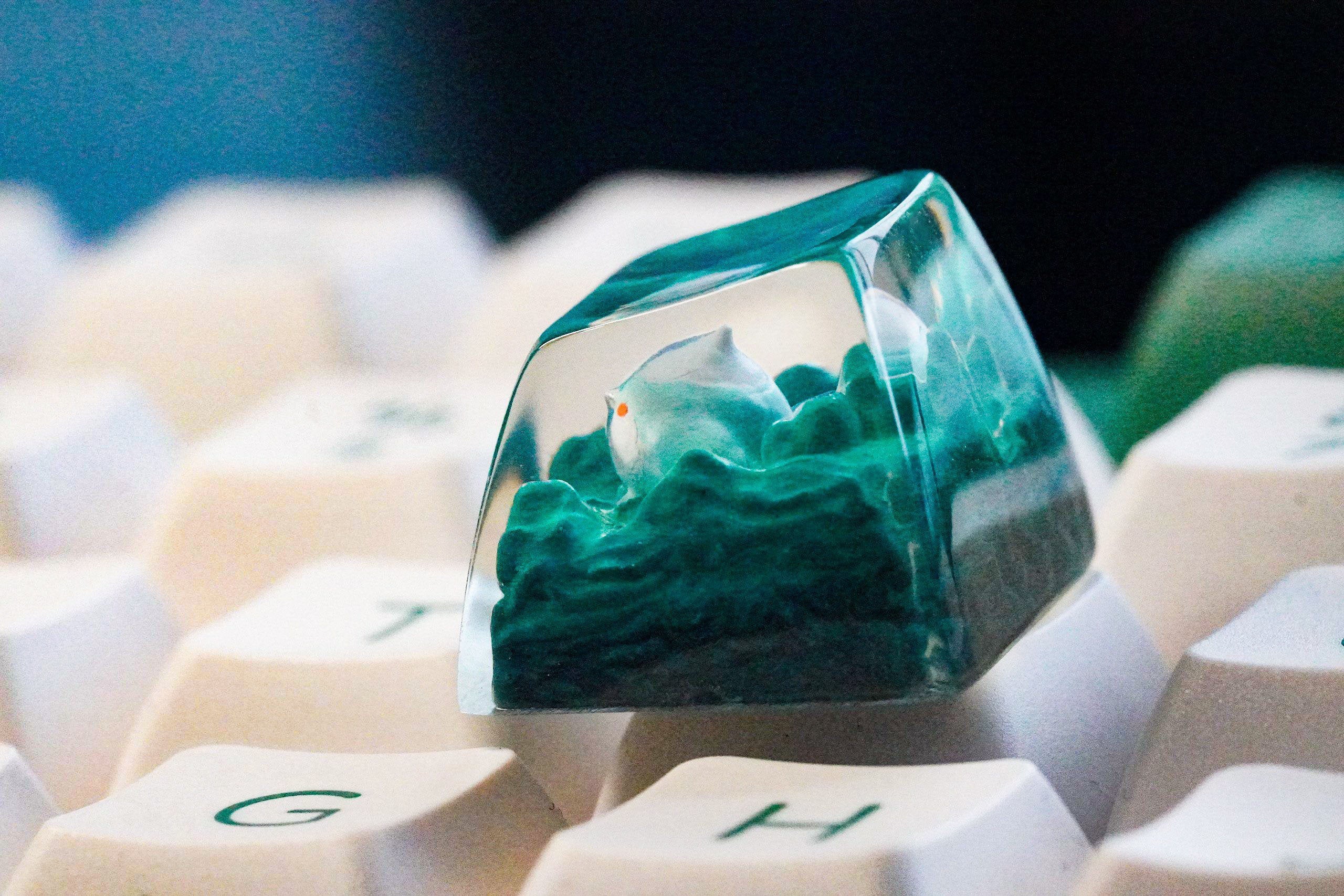 Handmade Custom Ge.nsh.in Im.pa.ct keycap, Ge.nshin Impact Cute Alatus Xiao Bird keycap for mechanical keyboard, custom gamin