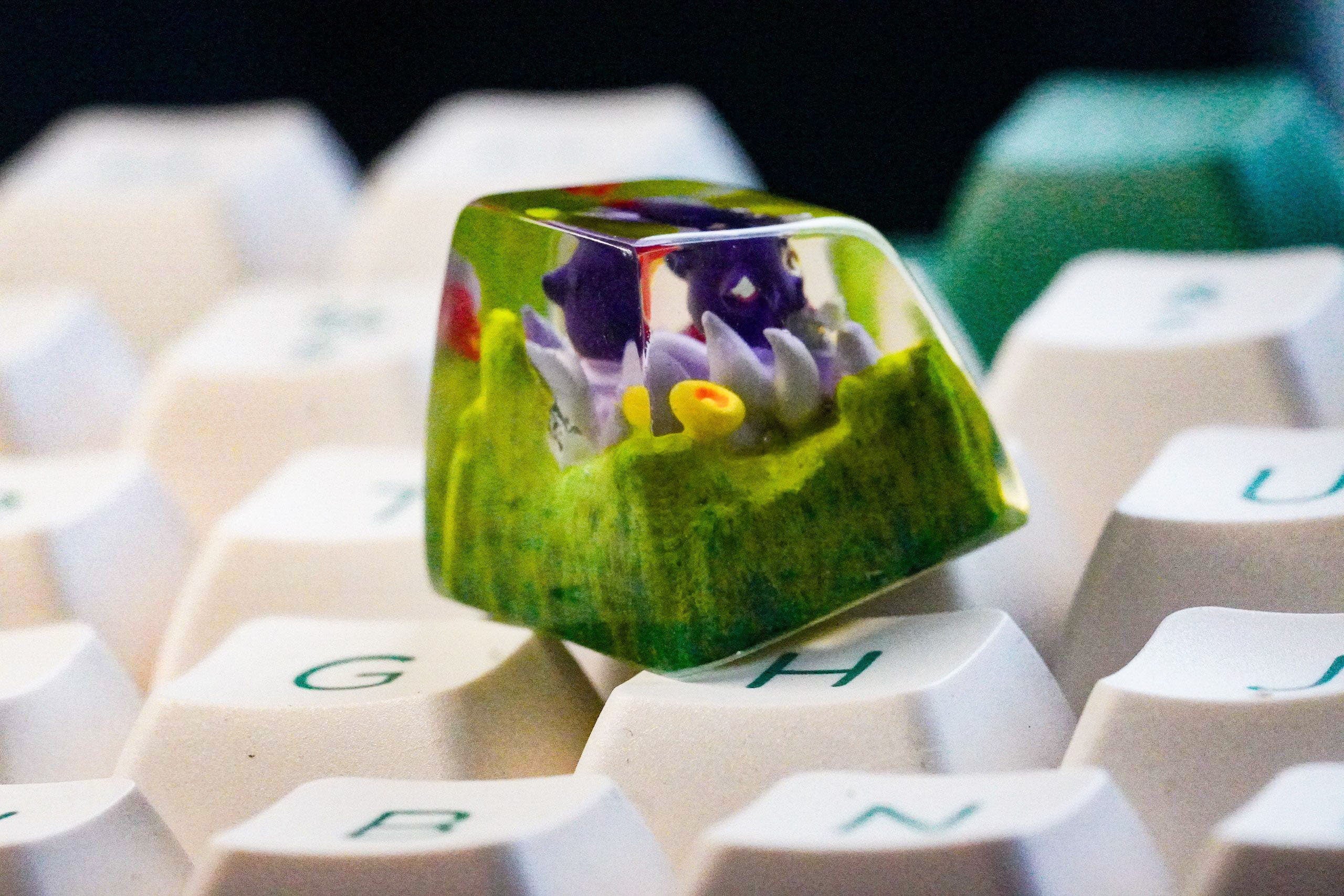 Gaming set keycap , Artisan keycap ,Anime artisan Keycaps, Custom Keycap, Keycap gifts, Keycaps Resin, Keycap Handmade, Gamin